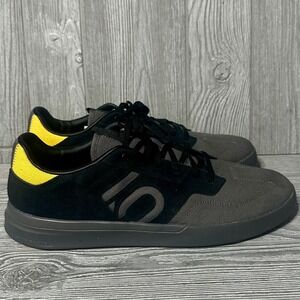 Adidas Five Ten Sleuth Mountain Bike Shoes Mens 13 Black Grey Yellow ID4947 NEW